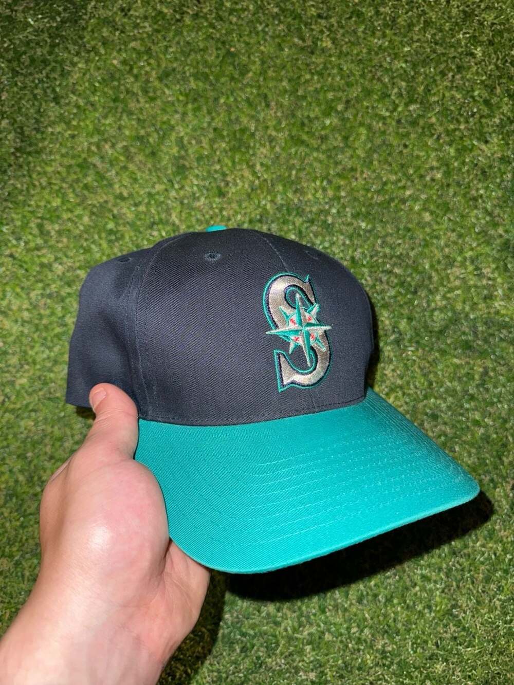 Twins Enterprise Seattle Mariners Snapback Hat Vintage 90s